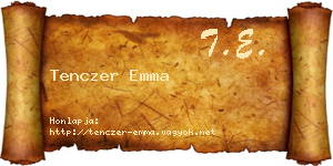 Tenczer Emma névjegykártya